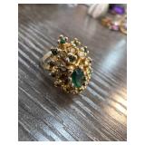 18K HGE Size 5.5 Cluster Ring
