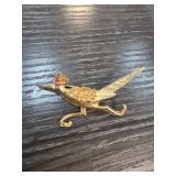 Hobe Gold-Tone Roadrunner Pin