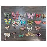 Multicolored Butterfly Pins