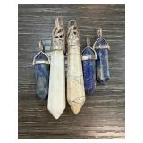 Five Gemstone Pendant Charms