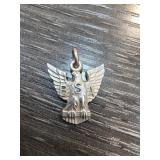 Sterling Silver BSA Eagle Pendant