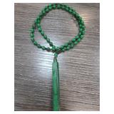Jade Beaded Necklace With Jade Pendant
