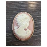 Cameo Brooch with Womanï¿½s Profile