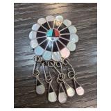 Hopi Sterling Silver Pendant Brooch