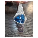 Seiko Rainbow Wristwatch with Blue Dial