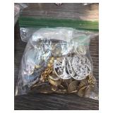 Bag of Assorted Costume Jewelry Pieces