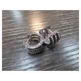 Michael Kors Hoop Earrings with Stone Accents