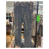 Gray Patterned Wool-Blend Pants