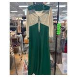 Claire Larabee Green and Cream Dress