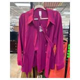 Wynne Layers Womenï¿½s 1X Magenta Top