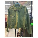 Green Jacket by IMAN, XL, Made in China