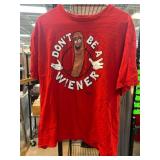 Red Graphic T-Shirt With Humorous Slogan