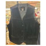 Route 66 Black Suede-Style Vest