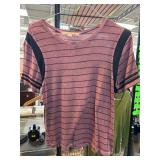 Rebellious One Striped Shirt with Black Trim