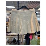 NovaVintage Beige Pleated Skirt