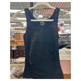 Black Nylon and Elastane Tank Top