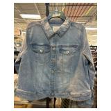 Jessica Simpson 1X Denim Jacket With Embroidery