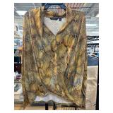 IMAN Snakeskin Print Long-Sleeve Top