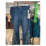 Sheryl Crow Embroidered Denim Jeans