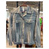 Lynne Layers Striped Button-Up Jacket