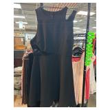 Sleeveless Black Dress With Mesh Detail