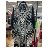 Twiggy London Black and White Hooded Cardigan