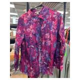 Appleseedï¿½s Womenï¿½s Floral Button-Up Shirt
