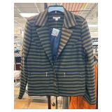 Isaac Mizrahi Live Striped Blazer, Size 14