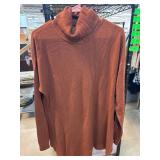 Rust-Colored XL Turtleneck Sweater