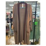 Brown Knit Cardigan by Retreat Mood USA