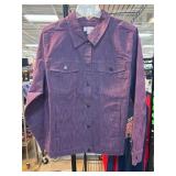 Purple Denim & Co. Button-Up Jacket