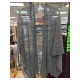 Basha Accessories Metallic Open-Front Cardigan