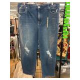 Frayed Jeans in Size 16W Made in Jordan