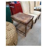 Wicker-Style Rectangular Side Table