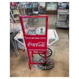 Coca-Cola Hot Dog Cart with Wheels