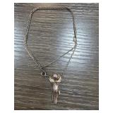 Sterling Silver Pendant Necklace .6oz