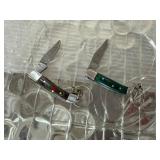 Keychain Pocket Knives with Colorful Handles