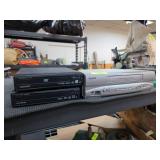Two DVD Players and One VCR