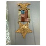 Grand Army of the Republic Veteran Ribbon Medal