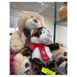 Plush Teddy and Leopard Stuffed Toys