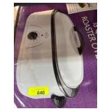 Rival Roaster Oven with Lid in White Finish