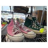 Two Pairs of Converse one Chuck Taylor