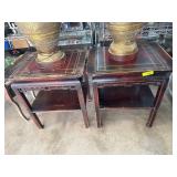 Wooden Side Tables with Inlay Design