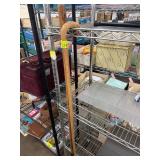 Wooden Curved-Handle Walking Stick