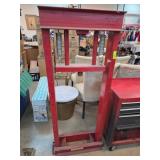 Red Metal Hydraulic Shop Press