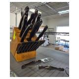 Cutco Knife Set With Wooden Block