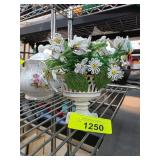 Porcelain and Beaded Floral Arrangement