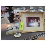 Framed Photograph and Lithuanian Church Book