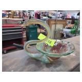 Murnano Style Blown Glass Swan-Shaped Bowl