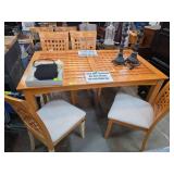 Wooden Dining Table With Four Chairs
